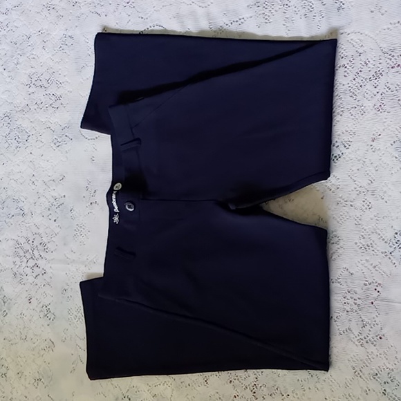 Betabrand Women's Classic Straight Leg Pullon Pants Navy Size Medium Petite - Picture 6 of 16